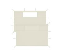 Prieelzijwanden met ramen 2 st crÃmekleurig3070417