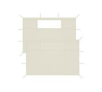 Prieelzijwanden met ramen 2 st crÃmekleurig3070425