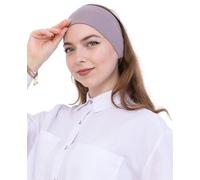 Prien Bonnet Hijab Femme Musulmane en Coton, Sous-Voile Pré-Cousu Extensible, Bandeau Antidérapant Confortable pour Prière, Foulard Écharpe Islam Quotidien (Vison Clair)