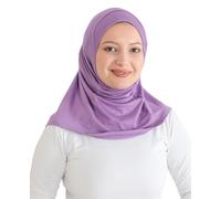 Prien Hijab De Sport Pour Femme, Turban En Coton Musulmane, Foulard Doux, Robe De Priere Bonnet À Porter, Vetement Islamique Pour Voile Echarpe, Abaya Islam (Lilas)
