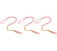 Prien Lot de 3 Chapelets Musulman 99 Perles - Tasbih Islamique pour Femme et Homme - Cadeau Ramadan, Hajj, Eid, Mawlid - Islam Misbaha pour Tapis de Priere - Fabriqué en Turquie (Rose)