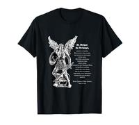 Prière à Saint Michel Archange Impression chrétienne T-Shirt