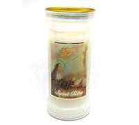 Prière à St. Rita 72 Heures Burn Bougie Saint Catholique 15cm Blanc