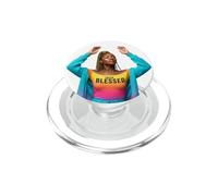 Prière Afro-américaine mélanine Noire Femme chrétienne Prier PopSockets PopGrip pour MagSafe