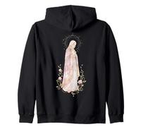 Prière catholique Florale de la Vierge Marie Rose Sweat à Capuche