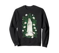Prière catholique Florale Mary Lily Sweatshirt