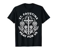 Prière catholique Sainte Faustine pour Nous T-Shirt
