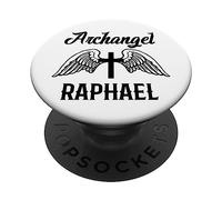Prière catholique traditionnelle Saint Raphaël PopSockets PopGrip Interchangeable