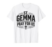 Prière de dévotion catholique de Saint Gemma Galgani T-Shirt Graphique avec Valeur