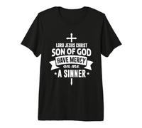 Prière de Jésus - Crucifix chrétien orthodoxe et catholique T-Shirt Haut de Gamme