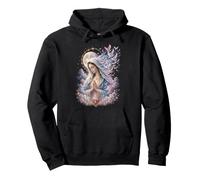 Prière de la Vierge Marie Lune Colombes Sacré Catholique Art Dévotionnel Sweat à Capuche