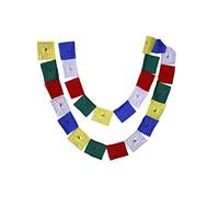 Prière de prière de prière bouddhiste tibétaine Mantra et Windhorse (5 cordes x 25 drapeaux) - FH-FLAG-102 (M5)