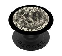 Prière de Saint Michel Archange - Catholique PopSockets PopGrip Adhésif