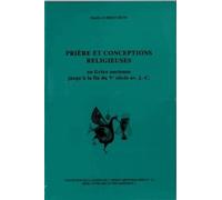 Prière et conceptions religieuses en Grèce ancienne jusqu'à la fin du Ve siècle av. J.-C.