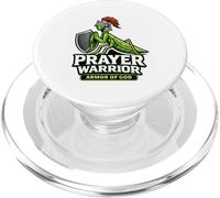 Prière Guerrier Armure Dieu Prier Écriture Insecte Blague PopSockets PopGrip pour MagSafe