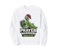 Prière Guerrier Armure Dieu Prier Écriture Insecte Blague Sweatshirt
