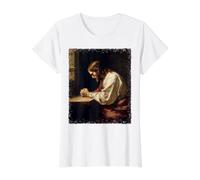 Prière Jésus priant T-Shirt Graphique avec Valeur
