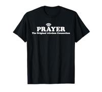 Prière : la connexion sans fil originale Cool Faith-Based T-Shirt