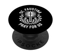 Prière Sainte Faustine Dévotionnelle Foi catholique PopSockets PopGrip Adhésif
