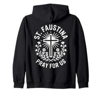 Prière Sainte Faustine Dévotionnelle Foi catholique Sweat à Capuche