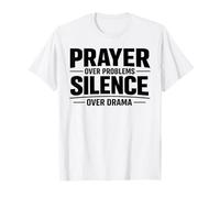 Prière sur Les problèmes Foi sur la Peur Inspiration chrétienne T-Shirt