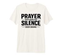Prière sur Les problèmes Foi sur la Peur Inspiration chrétienne T-Shirt Haut de Gamme