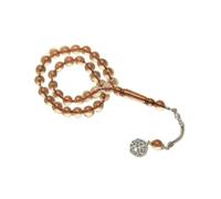 Prière Tasbih 33 perles acryliques pour le culte, Dark Brown | Conception acrylique légère pour des rituels spirituels, des cadeaux attentionnés et une utilisation dévotionnelle