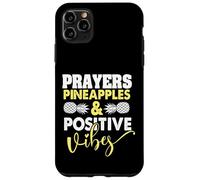 Prières Ananas et Vibes positives Jour de Transfert drôle FIV Coque pour iPhone 11 Pro Max