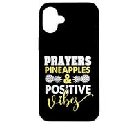 Prières Ananas et Vibes positives Jour de Transfert drôle FIV Coque pour iPhone 16 Plus