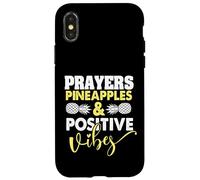 Prières Ananas et Vibes positives Jour de Transfert drôle FIV Coque pour iPhone X/XS