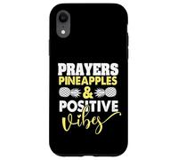 Prières Ananas et Vibes positives Jour de Transfert drôle FIV Coque pour iPhone XR