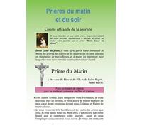 Prières Du Matin Et Du Soir