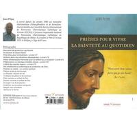 Prières pour vivre la sainteté au quotidien - Jean Pliya - Ass.coeur De Jesus Ephese - broché - Essai