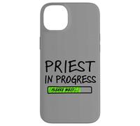 Priest in Progress Please Wait Seminarans Future Priests Coque pour iPhone 14 Plus