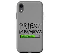 Priest in Progress Please Wait Seminarans Future Priests Coque pour iPhone XR