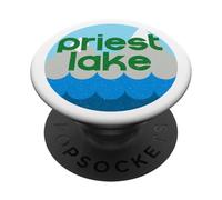 Priest Lake Idaho ID Nature Vacation Design PopSockets PopGrip Adhésif