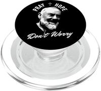 Priez, espérez et ne Vous inquiétez Pas Saint Padre Pio PopSockets PopGrip pour MagSafe