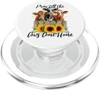 Priez jusqu'à ce Que Les Vaches rentrent à la Maison - Country Farm Life, Cow Lovers PopSockets PopGrip pour MagSafe