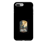 Priez Plus, inquiétez-Vous, Moins, Foi croisée chrétienne Coque pour iPhone 7 Plus/8 Plus