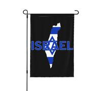 Priez pour le drapeau de jardin d'Israël Drapeau de cour d'Israël gratuit God Bless I Love Israel Flag Sign I Stand With Israel Flag Israel Strong Garden Flag Outdoor House Décoration Yard Flag Sign