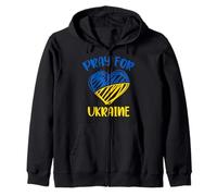 Priez pour l'Ukraine Soutenez l'Ukrainien Je suis avec l'Ukraine Sweat à Capuche