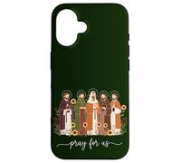 Priez pour Nous Les Saints catholiques prière de la journée des Saints Coque pour iPhone 16
