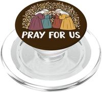 Priez pour Nous Saints catholiques Prière familiale chrétienne PopSockets PopGrip pour MagSafe