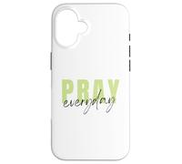 Priez Tous Les Jours. Personne Qui Prie Dieu. Foi chrétienne Coque pour iPhone 16