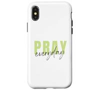 Priez Tous Les Jours. Personne Qui Prie Dieu. Foi chrétienne Coque pour iPhone X/XS