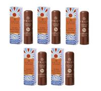 Prija Baume à Lèvres Végan avec Huile de Jojoba, Beurre de Karité et Cire de Tournesol, Prend Soin de Vos Lèvres Naturellement, Baume à Lèvres Hydratant en Stick 5 x 4,5ml