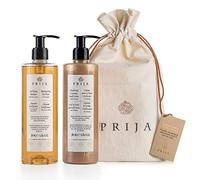 Prija Coffret Cadeau Corps Et Cheveux Bain Moussant Crémeux Shampooing Fortifiant Set de Beauté Produits de Bain (Kit 3.)