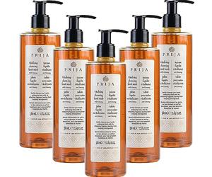 Prija Savon Liquide Mains Vitalisant avec Extrait de Ginseng, Nettoie en Douceur les Mains, Savon Liquide Hydratant, Végan avec Parfum Énergisant 5 x 380ml