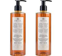 PRIJA Shampooing douche au ginseng - 2x 380ml - Naturel, Vegan - Pour le corps & les cheveux