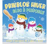 Prikblok Hiver: Bloc à perforer Noël pour d’enfants de 3 ans et plus. Un excellent cadeau pour filles et garçons